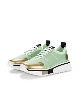 womens sneakers fabi f65 fabric pastel green