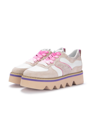 womens sneakers caterina c cipria leather pink white