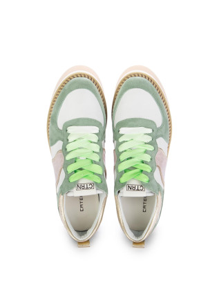 CATERINA C | SNEAKERS AROMIC PELLE VERDE BIANCO
