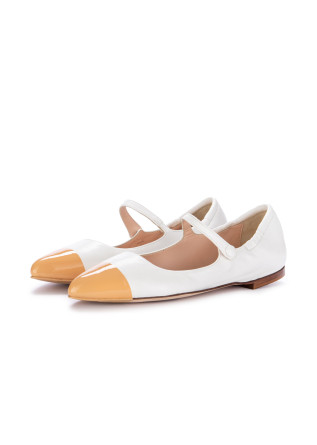 spitzige ballerinas lorena paggi plonge weiss pfirsich
