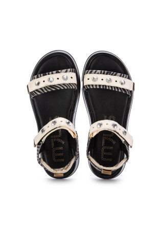 MJUS | SANDALS PLATFORM BLACK SAND ZEBRINE