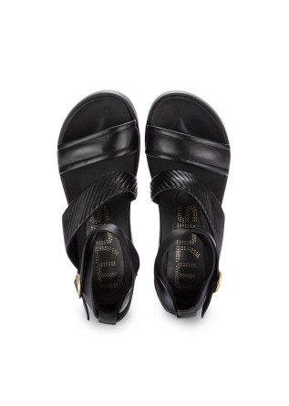 MJUS | SANDALI PLATFORM PELLE NERO