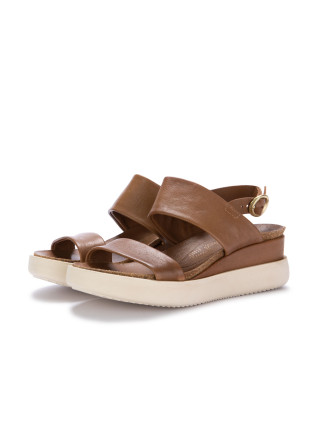 womens platform sandals mjus brown leather