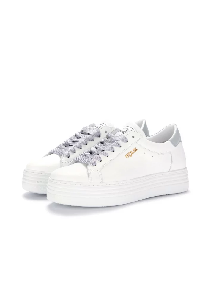 womens sneakers mjus leather white grey