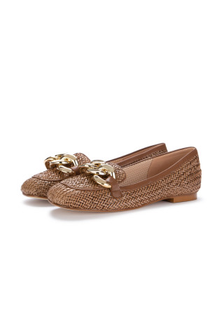 womens loafers il borgo firenze mat leather brown