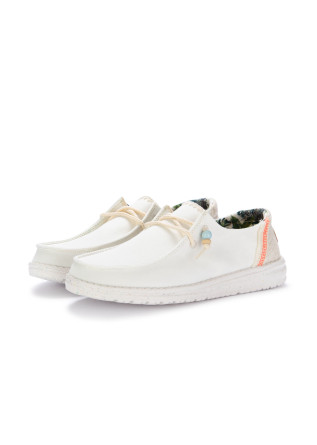 womens flat shoes hey dude shoes wendy fringe white