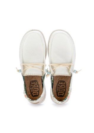 HEY DUDE SHOES | FLAT SHOES WENDY FRINGE WHITE