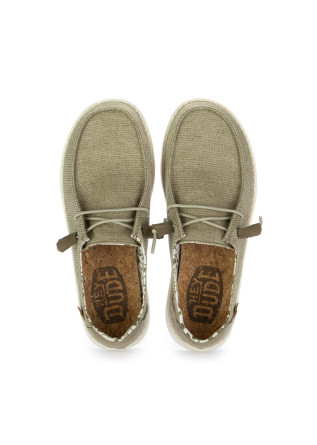HEY DUDE SHOES | FLAT SHOES WENDY CHAMBRAY OLIVE GREEN