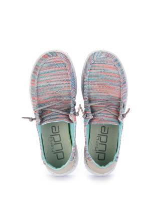 HEY DUDE SHOES | SCARPE BASSE WENDY SOX AZZURRO ROSA