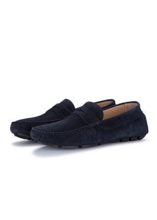 mens loafers manovia 52 hash suede abyss blue