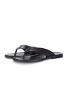MANOVIA 52 | ZEHENSANDALEN LEDER SCHWARZ