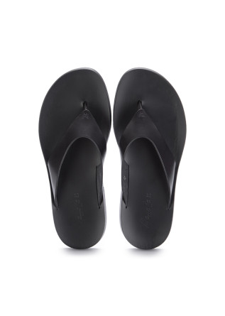 MANOVIA 52 | FLIP FLOP SANDALS LEATHER BLACK