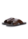 MANOVIA 52 | SANDALEN LEDER GEKREUZT BRAUN
