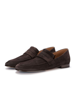 mocassini uomo manovia 52 water camoscio marrone scuro