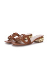 EXÉ | ABSATZSANDALEN KATY BRAUN GOLD