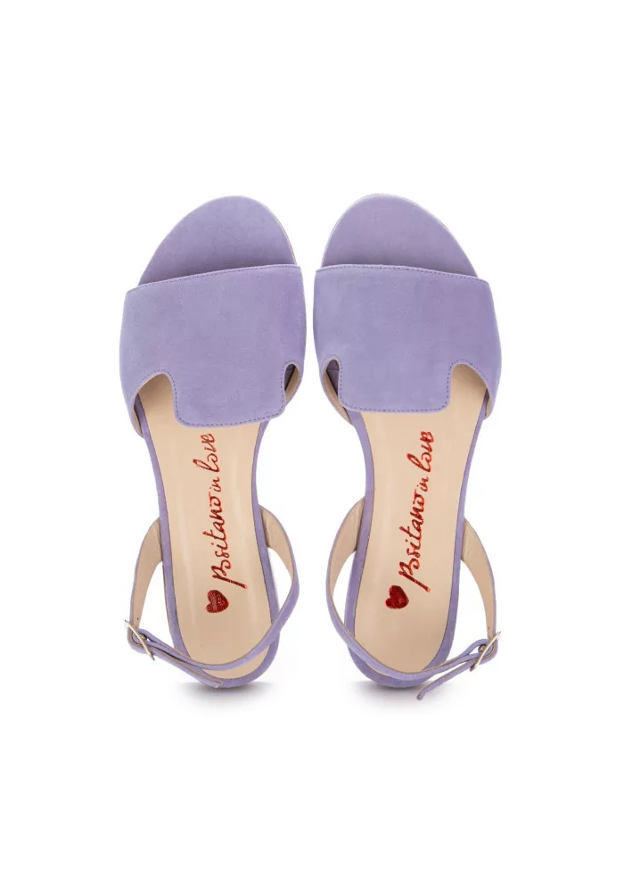 womens sandals positano in love dominica suede wisteria