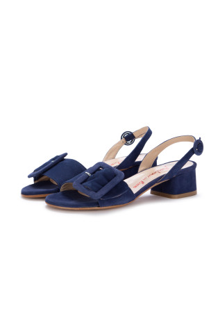 womens heel sandals positano in love martinica suede indigo
