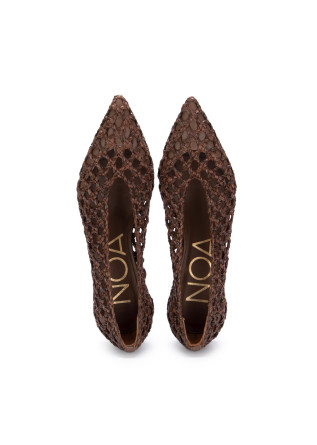 NOA | HEEL SHOES ARTESA LEATHER DARK BROWN