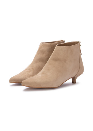 heel ankle boots positano in love carmen suede beige