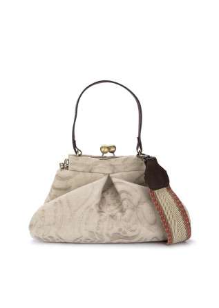 womens handbag le daf scatto creta fabric khaki