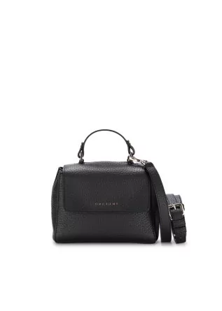 womens handbag orciani sveva soft mini leather black