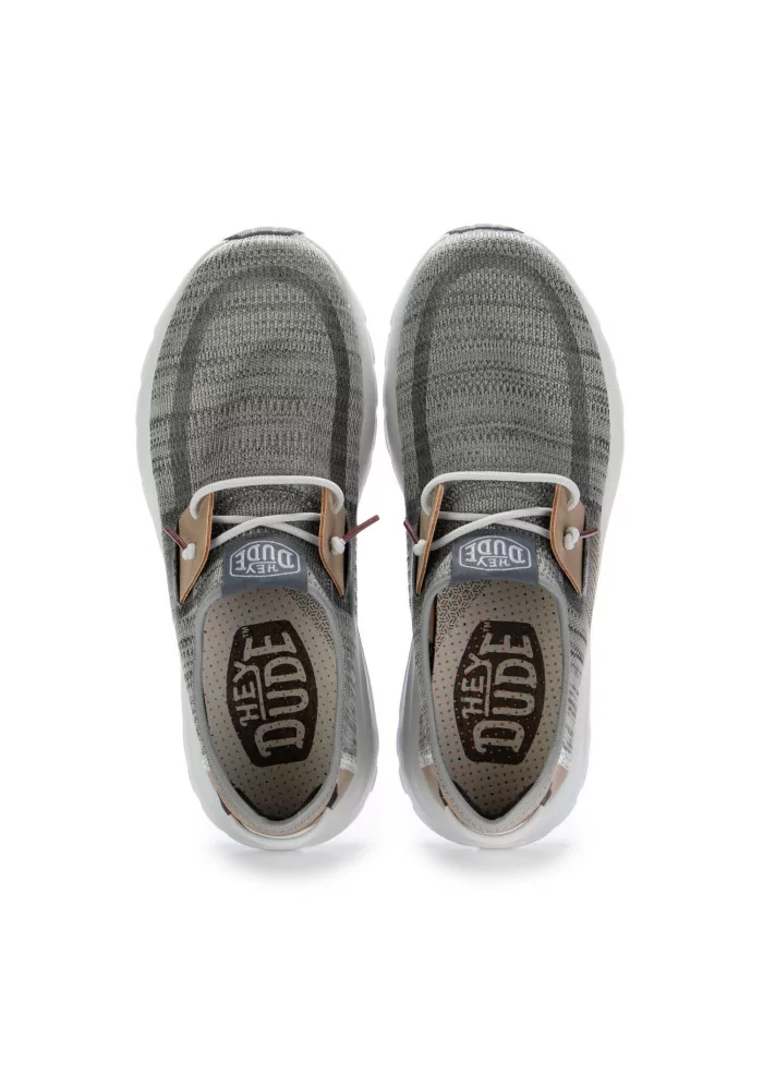 mens sneakers hey dude shoes sirocco grey