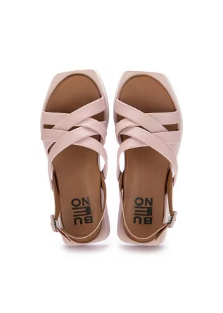 BUENO | SANDALS WOVEN LEATHER PINK