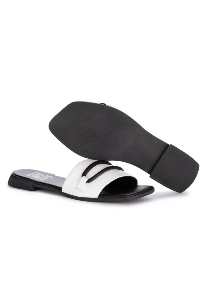 womens sandals bueno leather black white