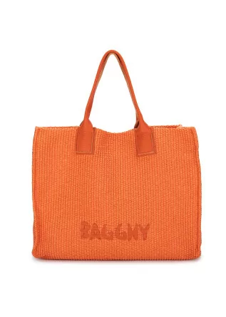 shopper bag bagghy fabric orange