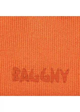 BAGGHY | SHOPPER BAG WOVEN FABRIC ORANGE
