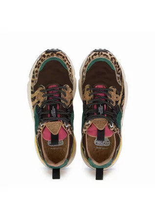FLOWER MOUNTAIN | SNEAKERS YAMANO 3 PONY HAIR BROWN MULTICOLOR
