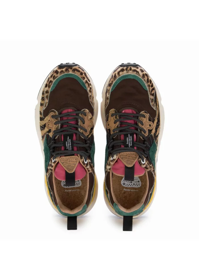 sneakers donna flower mountain yamano 3 marrone multicolor