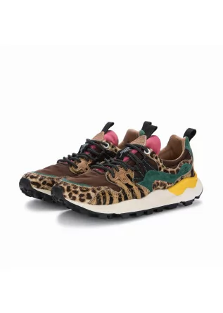 womens sneakers flower mountain yamano 3 brown multicolor