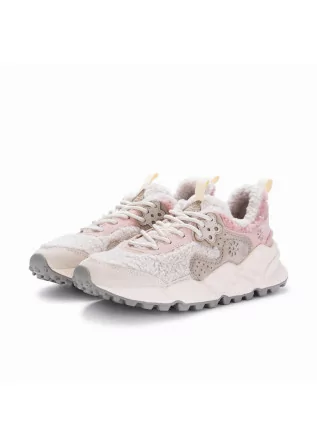 womens sneakers flower mountain kotetsu beige pink