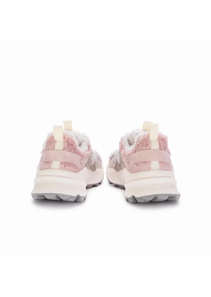 sneakers donna flower mountain kotetsu beige rosa