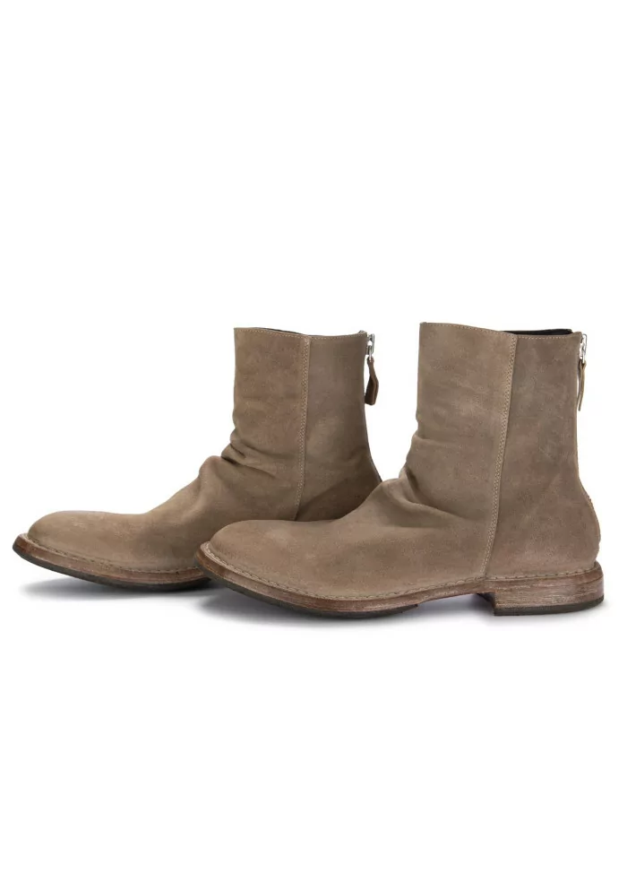 mens ankle boots moma saturnia suede beige