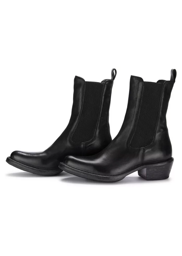 womens western chelsea boots moma black