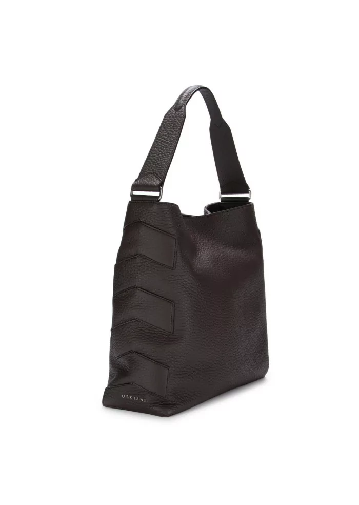 womens shoulder bag orciani nilla soft dark brown
