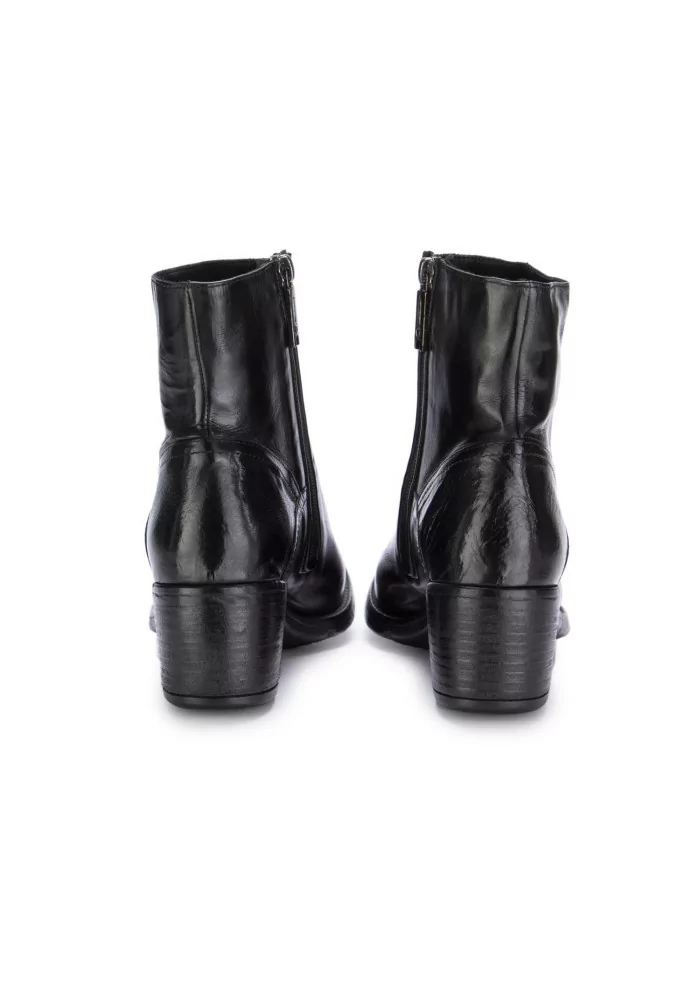 womens heel ankle boots lemargo eva leather black