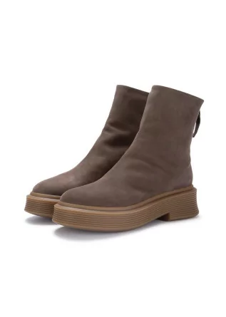 womens ankle boots halmanera neta nubuck brown