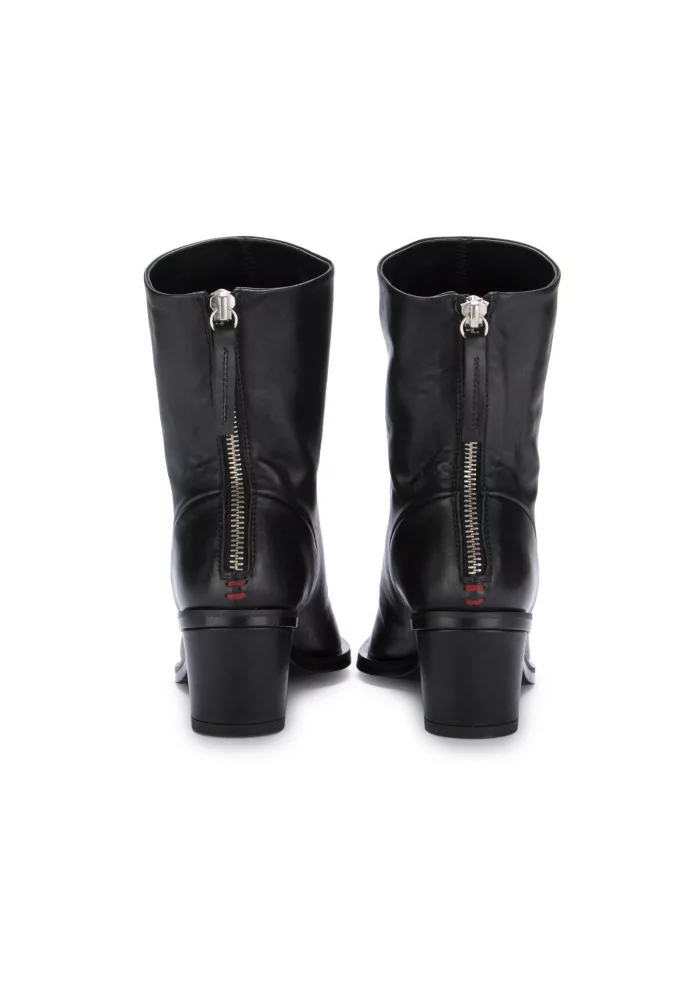 heel ankle boots halmanera gema leather black