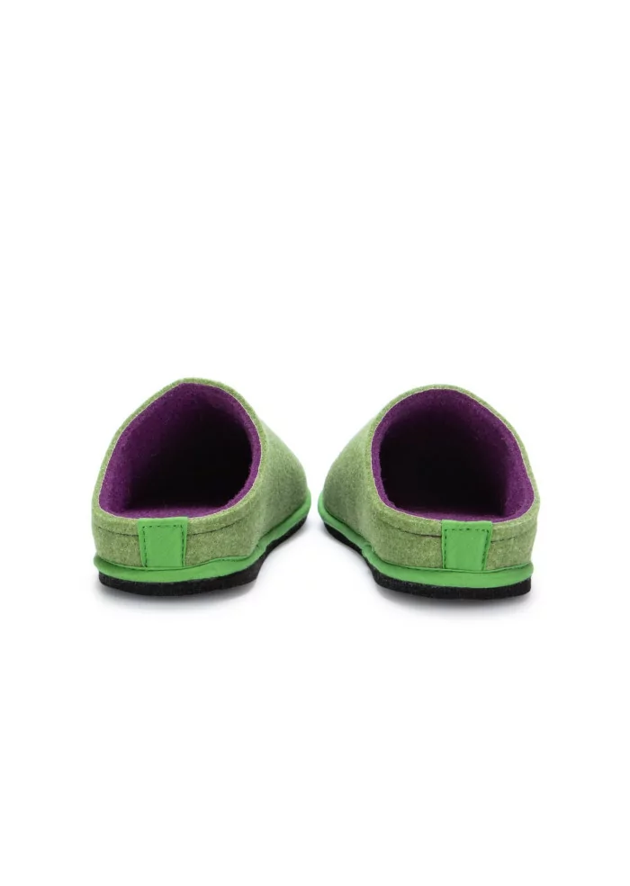 pantofole donna loewenweiss feltro verde viola