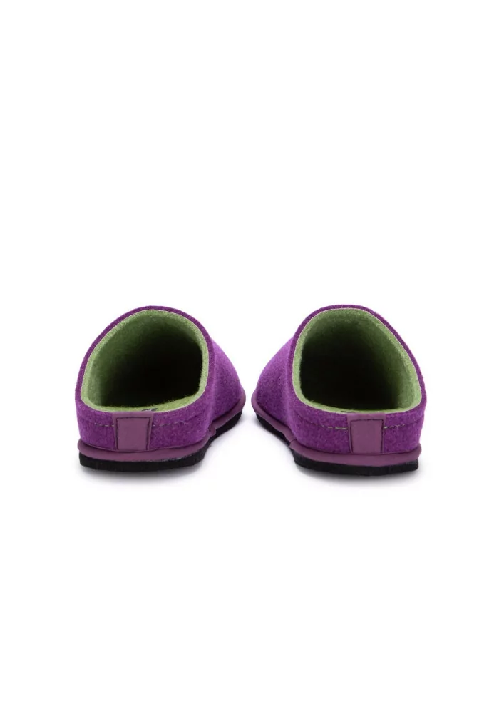 pantofole donna loewenweiss feltro viola verde