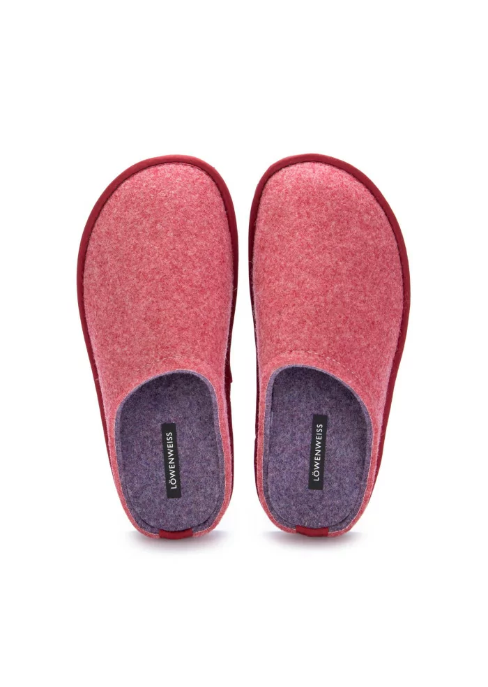 womens slippers loewenweiss felt pink lilac