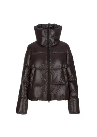 womens puffer jacket save the duck isla brown