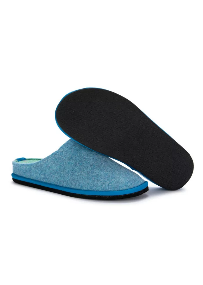 mens slippers loewenweiss bicolor blue turquoise