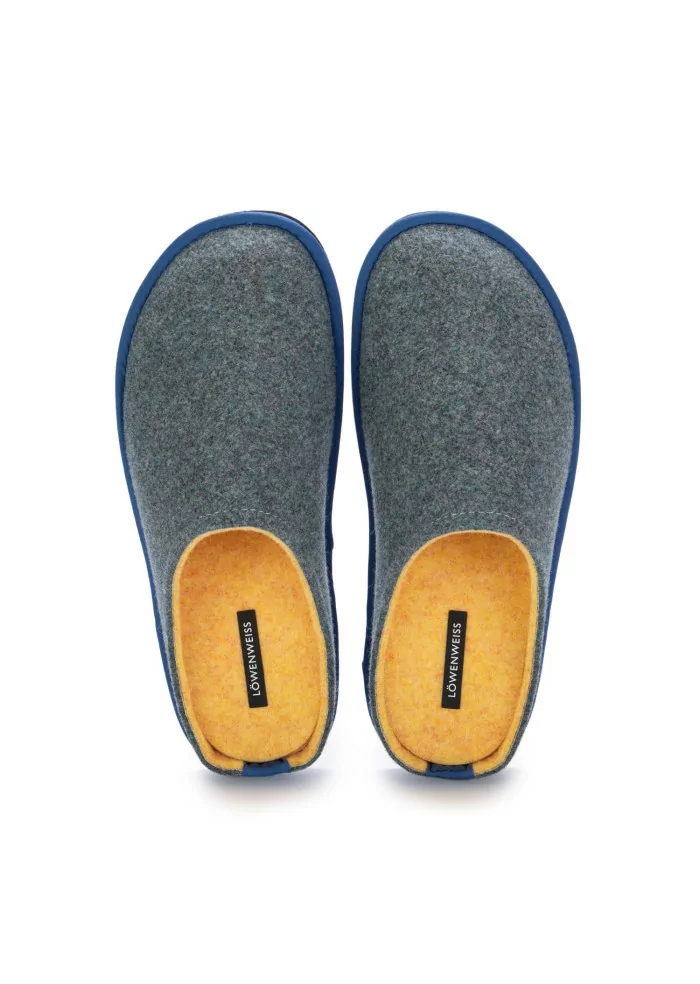 mens slippers loewenweiss bicolor blue yellow