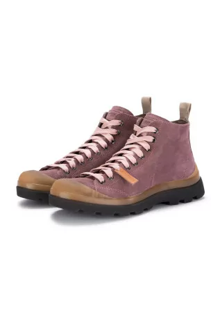 womens lace up ankle boots panchic purple