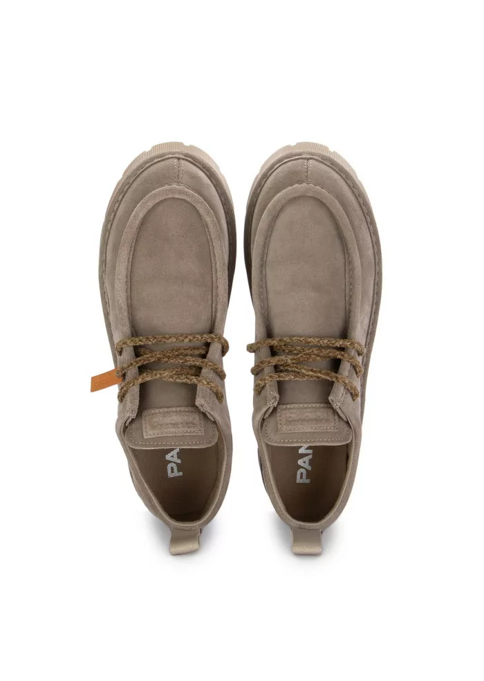 mens flat shoes panchic taupe grey
