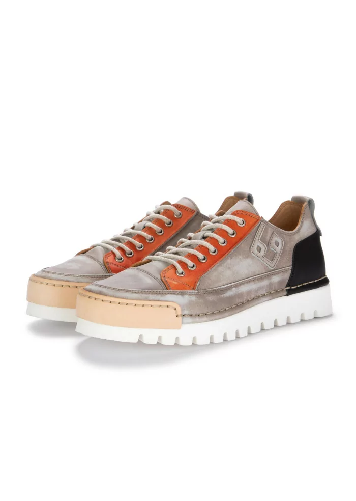 mens sneakers bng real shoes la patch tortora grey orange